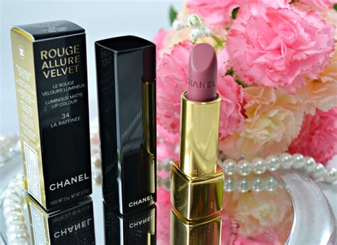 chanel rouge allure velvet 34 la raffinee|chanel rouge allure velvet reviews.